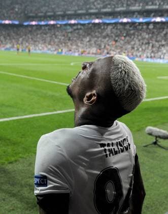 Bilder des Tages - SPORT Anderson Talisca of Besiktas celebrates his goal during Besiktas vs. Leipzig UEFA Champions League game at Vodafone Park, Istanbul, September 26th, 2017. (Hikmet Saatci - Depo Photos)  15811265