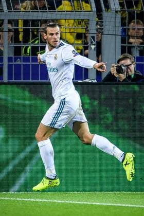 Gareth Bale (Real Madrid CF 11) beim Torjubel nach dem Treffer zum 1:0 beim Champions League Spiel zwischen Borussia Dortmund und Real Madrid am 26.09.2017, Dortmund Copyright: xSchuelerx xEibnerx-xPressefotox EP_EER