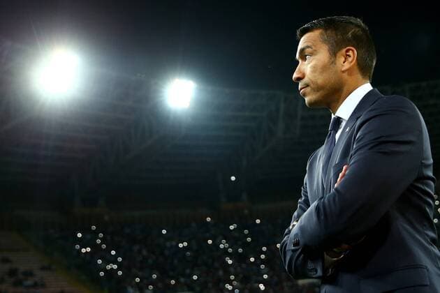 September 26, 2017 - Naples, Italy - Giovanni Van Bronckhorst manager of Feyenoordduring the UEFA Champion s League Group F football match Napoli vs Feyenoord Rotterdam on September 26, 2017 at the San Paolo stadium in Naples. Champions League: Napoli v Feyenoord  - ZUMAn230 20170926_zaa_n230_303 Copyright: xMatteoxCiambellix