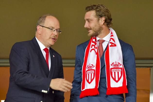 Fußball, CL, AS Monaco - FC Porto S A S Le prince Albert II de Monaco Pierre Casiraghi FOOTBALL AS Monaco vs FC Porto Champion s Ligue Monaco 26 09 2017 NorbertScanella Panoramic 