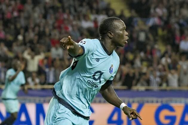 Fußball, CL, AS Monaco - FC Porto Joie Vincent Aboubakar FC Porto FOOTBALL AS Monaco vs FC Porto Champion s Ligue Monaco 26 09 2017 NorbertScanella Panoramic 