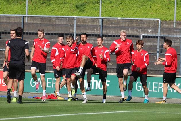 1.FC Köln Abschlußtraining im Franz-Kremer-Stadion vor dem Heimspiel gegen Roter Stern Belgrad Mitte: Dominic Maroh 27.09.2017