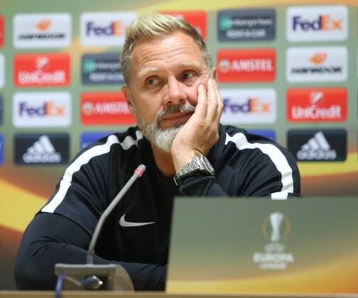 Bilder des Tages - SPORT SOCCER - EL, Athens vs A.Wien ATHENS,GREECE,27.SEP.17 - SOCCER - UEFA Europa League, group stage, AEK Athens vs FK Austria Wien, preview, press conference PK Pressekonferenz A.Wien. Image shows head coach Thorsten Fink (A.Wien). GEPAxpictures xChristianxOrt