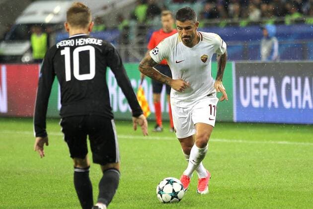 Aleksandar Kolarov Roma Baku 27-09-2017 Football Champions League 2017 2018 Group C Qarabag - AS Roma Foto Gino Mancini Insidefoto ginoxmancini