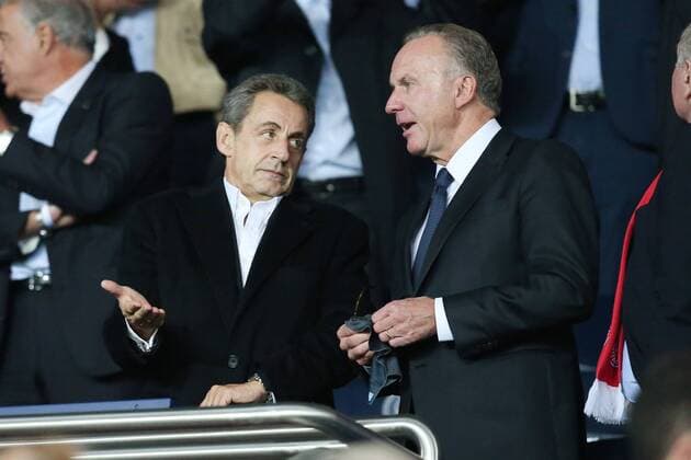 Nicolas Sarkozy, ehemaliger franzoesischer Praesident und Vorstandsvorsitzender Karl-Heinz Rummenigge (FC Bayern Muenchen), Paris Saint-Germain vs. FC Bayern Muenchen, Champions League, Fussball, 27.09.2017, Paris Copyright: xEibner-Pressefoto HarryxLangerx EP_HLR