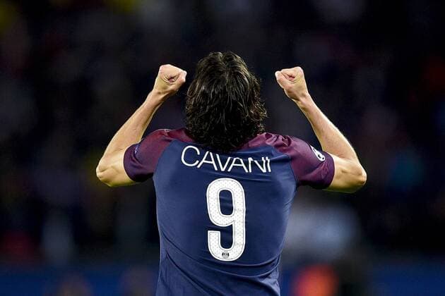 joie des joueurs du PSG apres le but de CAVANI Edinson PSG FOOTBALL PSG vs Bayern de Munich Ligue des Champions 27 10 2017 JBAutissier Panoramic 
