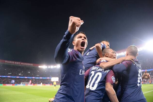 Bilder des Tages - SPORT 02 THIAGO SILVA psg JOIE FOOTBALL Paris SG vs Bayern Munich Ligue des Champions 27 09 2017 AnthonyBIBARD FEP Panoramic 