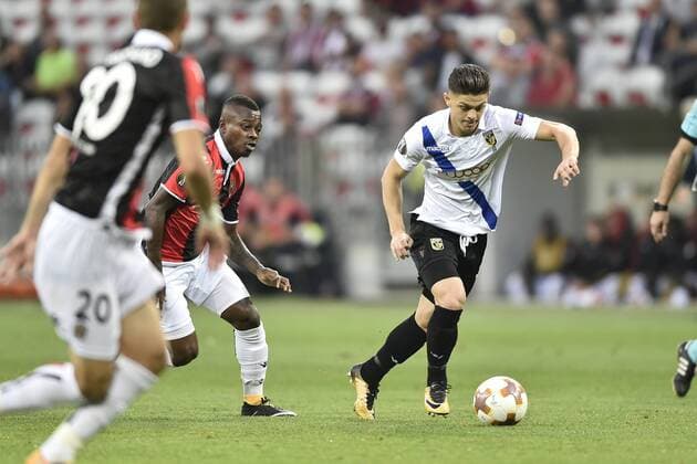 NICE, Nice - Vitesse, Voetbal, Seizoen 2017 2018, Europa League, 28-09-2017, Allianz Riviera, Milot Rashica Nice - Vitesse  x1735100x
