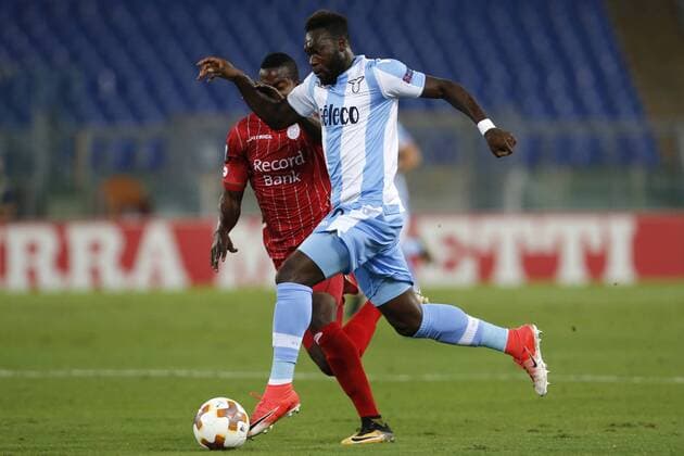 Felipe Caicedo Lazio, Idrissa Doumbia Waregem Roma 28-09-2017 Stadio Olimpico Football Europa League 2017 2018 Group K Lazio - Zulte Waregem Foto Giampiero Sposito Insidefoto Insidefoto