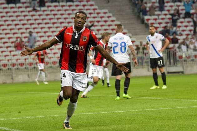 Joie Alassane Plea OGC Nice FOOTBALL OGC Nice vs Vitesse Arnhem Ligue Europa 28 09 2017 NorbertScanella Panoramic 