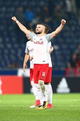 SOCCER - EL, RBS vs Marseille SALZBURG,AUSTRIA,28.SEP.17 - SOCCER - UEFA Europa League, group stage, Red Bull Salzburg vs Olympique Marseille. Image shows Valon Berisha (RBS). GEPAxpictures xFelixxRoittner