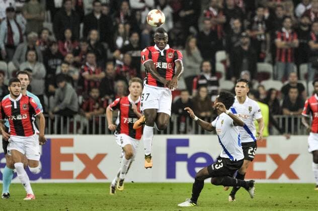 Ignasus Knepe Ganago OGC Nice FOOTBALL OGC Nice vs Vitesse Arnhem Ligue Europa 28 09 2017 NorbertScanella Panoramic 
