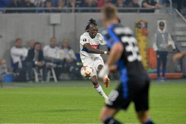 Bertrand Traore lyon FOOTBALL Lyon vs Atalanta Bergame Ligue Europa Phase de goupe 28 09 2017 FredericChambert Panoramic 