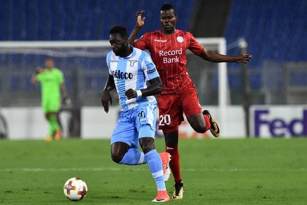 Roma 28-09-2017 Europa League Lazio Zulte Waregem Nella foto Idrissa Dumbia e Felipe Caicedo Photo Fotografo01  Copyright: xFotografo01x xIPAx xFotografo01x