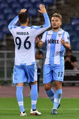 Roma 28-09-2017 Europa League Lazio Zulte Waregem Nella foto Esultanza dopo Il gol di Ciro Immobile Photo Fotografo01  Copyright: xFotografo01x xIPAx xFotografo01x