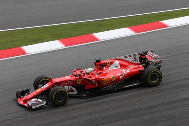 29.09.2017 - Free Practice 2, Sebastian Vettel (GER) Scuderia Ferrari SF70H Malaysian Grand Prix, Sepang 28 September - 1 October 2017 29.09.2017 - Free Practice 2, Sebastian Vettel (GER) Scuderia Ferrari SF70H 