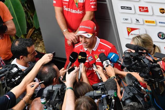 Sebastian Vettel (GER 5), Scuderia Ferrari, Grosser Preis von Malaysia 2017, 2tes freies Training, Motorsport, Formel 1, 29.09.2017, Kuala Lumpur Copyright: xAndre Eibner-Pressefotox EP_JAE