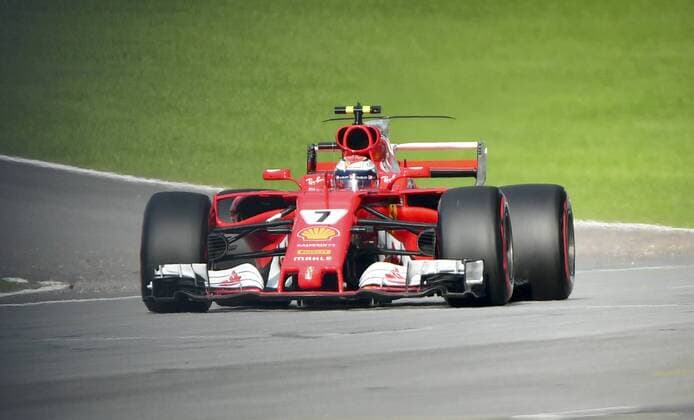 (170930) -- SEPANG, Sept. 30, 2017 -- Ferrari s Kimi Raikkonen of Finland competes in the qualifying session at the Formula One Malaysia Grand Prix at the Sepang Circuit in Malaysia, on Sept. 30, 2017. Chong Voon Chung) (SP)MALAYSIA-SEPANG-F1-QUALIFYING SESSION kualalumpur 