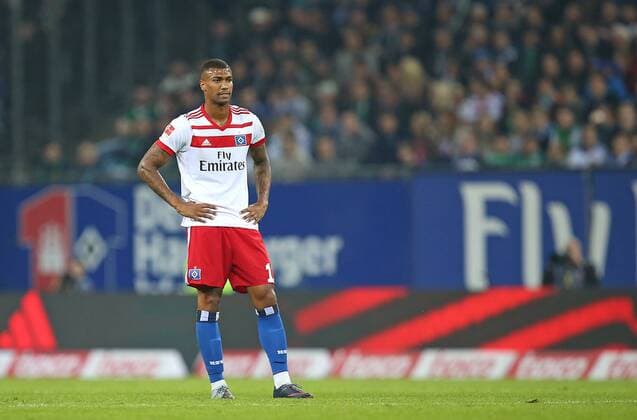 31.09.2017, Fussball 1. Bundesliga 2017 2018, 7. Spieltag, Hamburger SV - SV Werder Bremen, im Volksparkstadion Hamburg. Walace (Hamburg) enttäuscht 