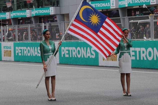 01.10.2017 - Race, Grid Girls Malaysian Grand Prix, Sepang 28 September - 1 October 2017 01.10.2017 - Race, Grid Girls 