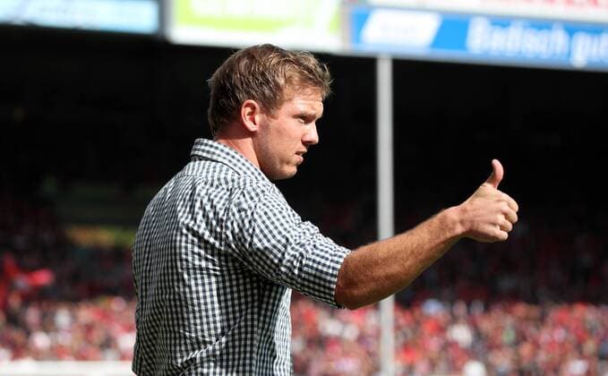 SC Freiburg - TSG 1899 Hoffenheim Deutschland, Freiburg, 01.10.2017, Fussball, Bundesliga, Saison 2017 2018, 7. Spieltag, SC Freiburg - TSG 1899 Hoffenheim: Julian Nagelsmann (Trainer TSG 1899 Hoffenheim).
