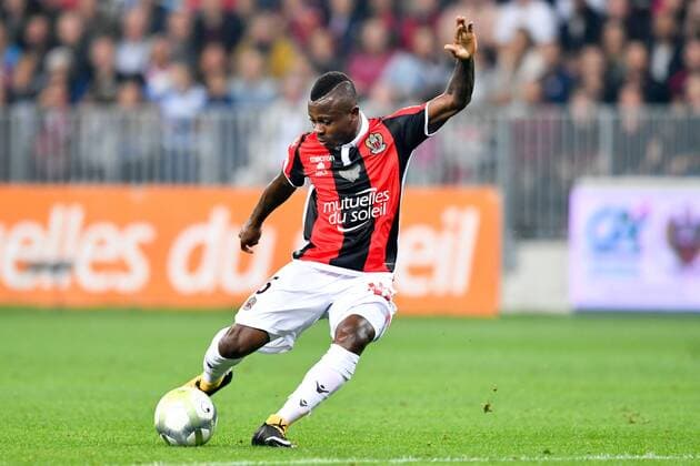 06 JEAN MICHAEL SERI nice BUT FOOTBALL Nice vs Marseille Ligue 1 Conforama 01 10 2017 FEP Panoramic 