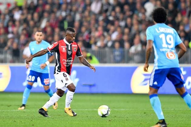 06 JEAN MICHAEL SERI nice FOOTBALL Nice vs Marseille Ligue 1 Conforama 01 10 2017 FEP Panoramic 