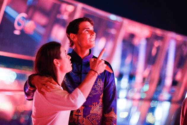 BEIJING, CHINA - OCTOBER 01: Rafael Nadal of Spain attends the 2017 China Open Player Party at Beijing Olympic Tower on October 1, 2017 in Beijing, China.  Copyright: xVCGx CFP111128856388 