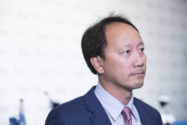 BEIJING, CHINA - OCTOBER 03: International Tennis Hall of Fame Global Ambassador Michael Chang attends a press conference PK Pressekonferenz on day four of the 2017 China Open at the China National Tennis Centre on October 3, 2017 in Beijing, China.  Copyright: xVCGx CFP111128975298 