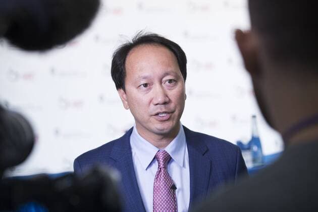 BEIJING, CHINA - OCTOBER 03: International Tennis Hall of Fame Global Ambassador Michael Chang attends a press conference PK Pressekonferenz on day four of the 2017 China Open at the China National Tennis Centre on October 3, 2017 in Beijing, China.  Copyright: xVCGx CFP111128975299 