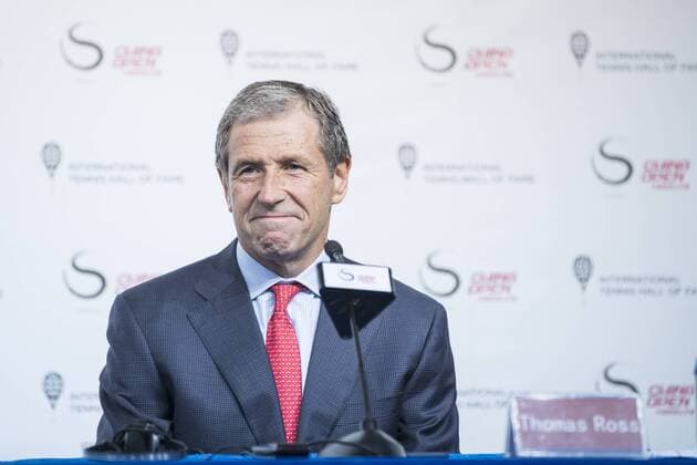 BEIJING, CHINA - OCTOBER 03: China Open Tournament co-Director Thomas P. Ross attends a press conference PK Pressekonferenz on day four of the 2017 China Open at the China National Tennis Centre on October 3, 2017 in Beijing, China.  Copyright: xVCGx CFP111128975275 