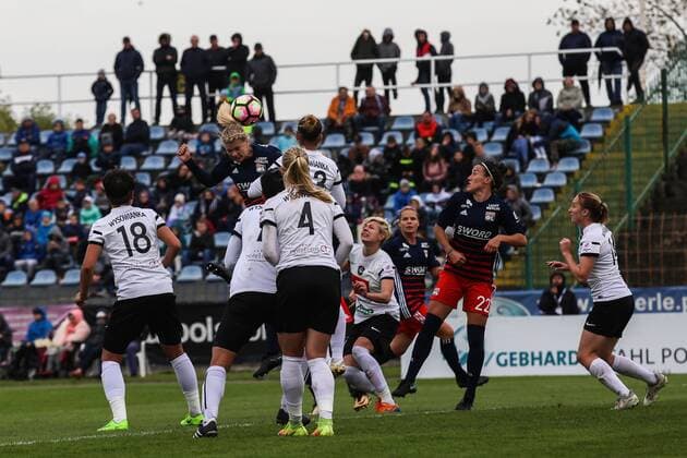 04.10.2017, Konin , UEFA Women s Champions League, Medyk Konin - Olympique Lyon, Liga Mistrzyn Kobiet , N Z Ada Hegerberg (Olympique) gol bramka , FOT. Adam Jastrzebowski newspix.pl --- Newspix.pl FRANCE OUT!  20171004_awj_1644