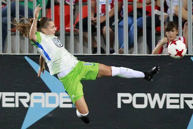 VfL Wolfsburg s Noelle Maritz during UEFA Womens Champions League 2017 2018, 1 16 Final, 1st match. October 4,2017.  (20171004167)