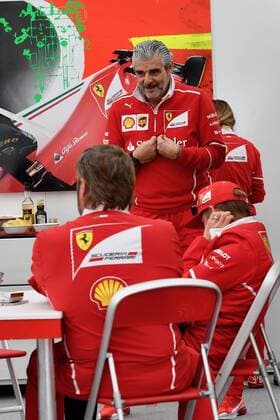 Kimi Raikkonen (FIN 7), Scuderia Ferrari, Maurizio Arrivabene, Grosser Preis von Japan 2017, Vorbereitungen, Motorsport, Formel 1, 24.08.2017, Suzuka Copyright: xAndre Eibner-Pressefotox EP_JAE