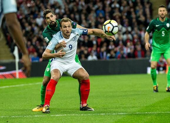 England v Slovenia 2018 FIFA World Cup WM Weltmeisterschaft Fussball Qualifying Harry Kane of England during the 2018 FIFA World Cup Qualifying match at Wembley Stadium, London, UK Content Not Available For UK Newspapers Copyright: xLiamxMcAvoyx FIL-10771-0008
