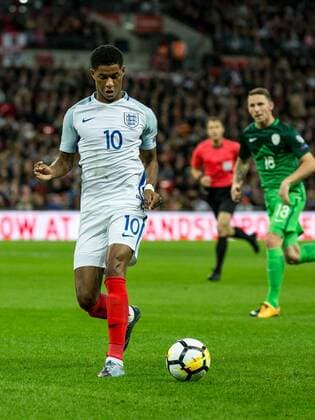 England v Slovenia 2018 FIFA World Cup WM Weltmeisterschaft Fussball Qualifying Marcus Rashford of England during the 2018 FIFA World Cup Qualifying match at Wembley Stadium, London, UK Content Not Available For UK Newspapers Copyright: xLiamxMcAvoyx FIL-10771-0020