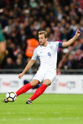 England s Harry Kane during the World Cup Qualifying - European - Group F match at Wembley Stadium, London. Picture date 5th October 2017. Picture credit should read: Charlie Forgham-Bailey Sportimage EDITORIAL USE ONLY. No use with unauthorised audio, video, data, fixture lists, club league logos or live services. Online in-match use limited to 120 images, no video emulation. No use in betting, games or single club league player publications.