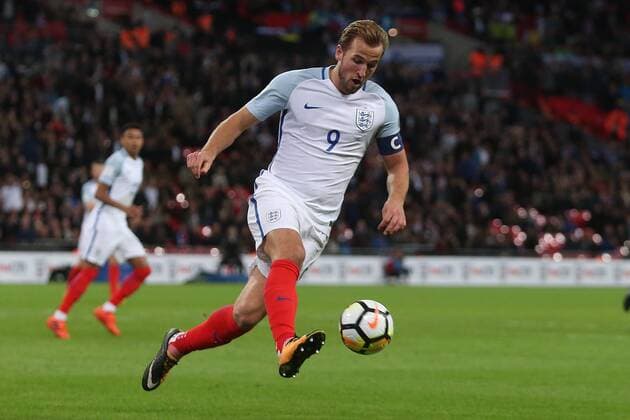 England v Slovenia 2018 FIFA World Cup WM Weltmeisterschaft Fussball Qualifying Harry Kane of England in action during the 2018 FIFA World Cup Qualifying match at Wembley Stadium, London, UK. Content Not Available For UK Newspapers Copyright: xPaulxChestertonx FIL-10770-0087