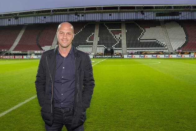 ALKMAAR - 19-10-2016, training persconferentie Maccabi Tel Aviv, AFAS Stadion, Jordi Cruijff Training persco Maccabi Tel Aviv