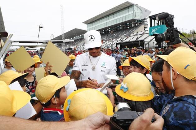 Motorsports: FIA Formula One World Championship WM Weltmeisterschaft 2017, Grand Prix of Japan, 44 Lewis Hamilton (GBR, Mercedes AMG Petronas Formula One Team), Suzuka Japan