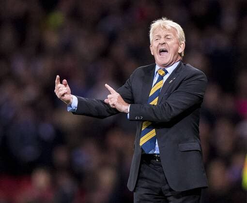 Scotland Manager Gordon Strachan during the World Cup Qualifying Group F match at Hampden Park Stadium, Glasgow. Picture date: October 5th 2017. Picture credit should read: Craig Watson Sportimage EDITORIAL USE ONLY. No use with unauthorised audio, video, data, fixture lists, club league logos or live services. Online in-match use limited to 120 images, no video emulation. No use in betting, games or single club league player publications.