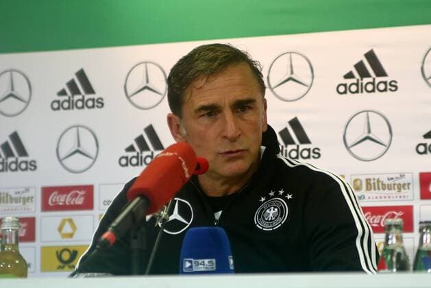 Trainer Stefan Kuntz (Deutschland) in der Pressekonferenz Fussball U21 U 21 EM-Qualifikation Deutschland - Aserbaidschan (GER-AZE)