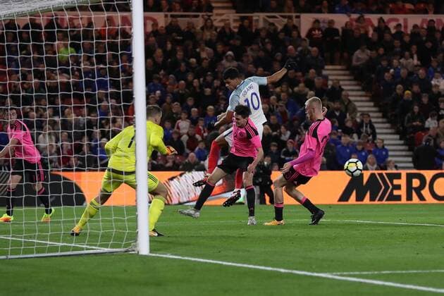 Liam Smith of Scotland U21 U 21 s in action with Dominic Solanke of England U21Õs during the Under 21 European Championship EM Europameisterschaft Qualifier match at Riverside Stadium, Middlesbrough. Picture date 6th October 2017. Picture credit should read: Jamie Tyerman Sportimage EDITORIAL USE ONLY. No use with unauthorised audio, video, data, fixture lists, club league logos or live services. Online in-match use limited to 120 images, no video emulation. No use in betting, games or single club league player publications.