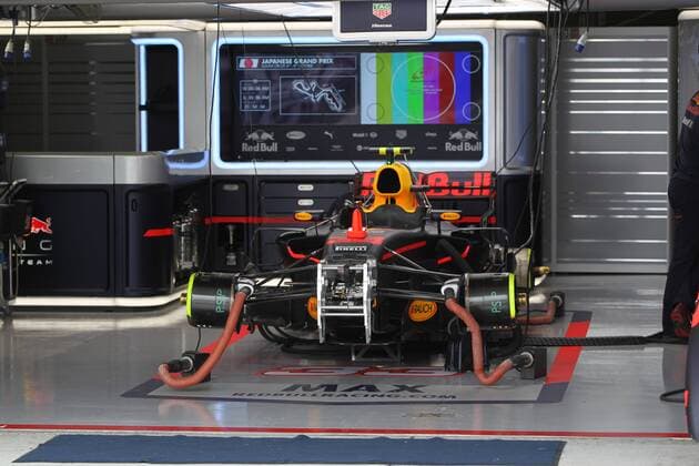 07.10.2017- Red Bull Racing RB13 in the garage Japanese Grand Prix, Suzuka 05 - 08 October 2017 07.10.2017- Red Bull Racing RB13 in the garage 