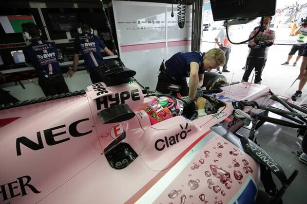 07.10.2017- free practice 3, Sergio Perez (MEX) Sahara Force India F1 VJM010 Japanese Grand Prix, Suzuka 05 - 08 October 2017 07.10.2017- free practice 3, Sergio Perez (MEX) Sahara Force India F1 VJM010 