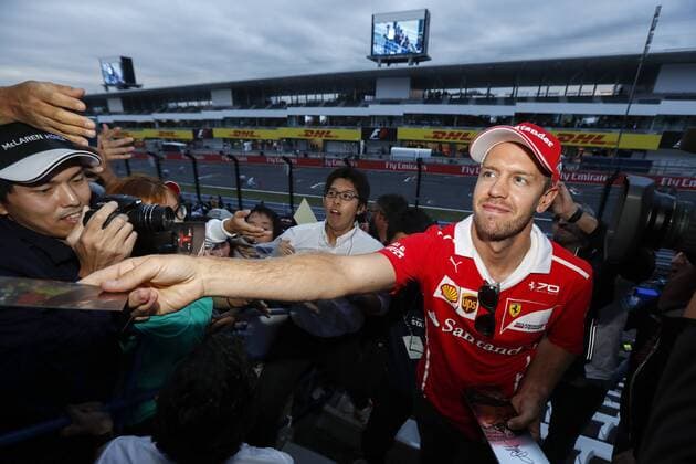 Motorsports: FIA Formula One World Championship WM Weltmeisterschaft 2017, Grand Prix of Japan, 5 Sebastian Vettel (GER, Scuderia Ferrari), Suzuka Japan