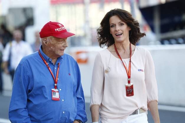 Motorsports: FIA Formula One World Championship WM Weltmeisterschaft 2017, Grand Prix of Japan, Niki Lauda (AUT, Mercedes AMG Petronas Formula One Team), Tanja Bauer Suzuka Japan