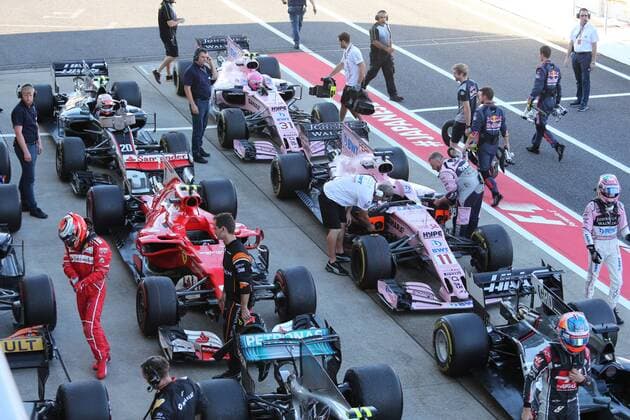 08.10.2017- Race, Parc fermee Japanese Grand Prix, Suzuka 05 - 08 October 2017 08.10.2017- Race, Parc fermee 