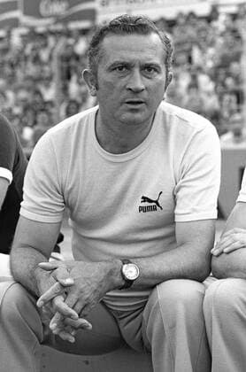 Fußball, Trainerhistorie Westfalia Herne von 1938 bis heute Herbert Burdenski, Trainer von Werder Bremen. Aus Eintracht Braunschweig gegen Werder Bremen 3-2 am 30.08.1975.