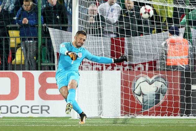 Lithuania v England 2018 FIFA World Cup WM Weltmeisterschaft Fussball Qualifying Jack Butland of England in action during the 2018 FIFA World Cup Qualifying match at LFF Stadium, Vilnius Content Not Available For UK Newspapers Copyright: xPaulxChestertonx FIL-10791-0111